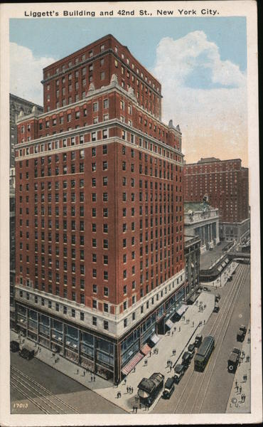 Liggett's Building and 42nd Street New York