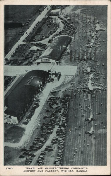 Travel Air Manufacturing Company's Airport and Factory Wichita Kansas