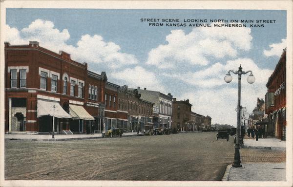 Looking North on Main Street from Kansas Avenue McPherson
