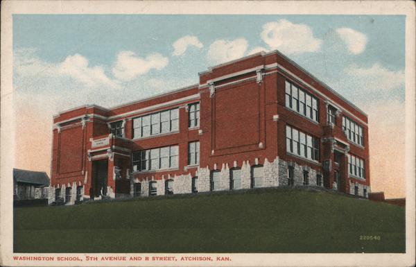Washington School, 5th Avenue and R Street Atchison Kansas