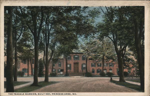 The Teackle Mansion, Built 1801 Princess Anne Maryland