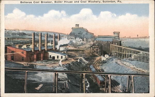 Bellevue Coal Breaker, Boiler House and Coal Washery Scranton Pennsylvania