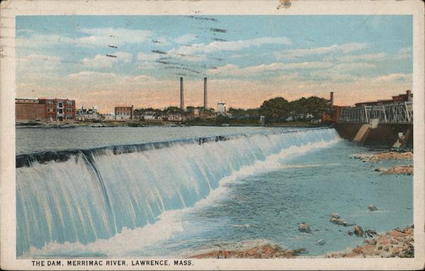 The Dam, Merrimac River Lawrence Massachusetts