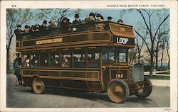 Double Deck Motor Coach Postcard