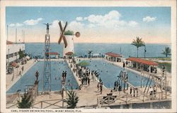 Carl Fisher Swimming Pool Postcard