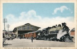 The Southern Pacific Broad Gauge Depot Postcard