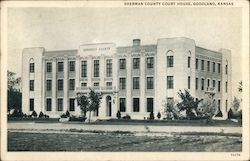 Sherman County Court House Postcard