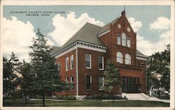 Dickinson County Court House Postcard