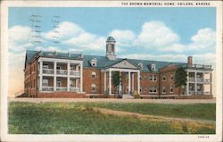 Brown Memorial Home Abilene, KS Postcard Postcard Postcard