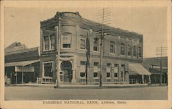 Farmers National Bank Abilene, KS Postcard Postcard Postcard