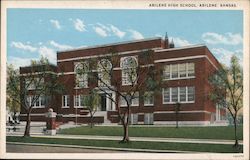 Abilene High School Kansas Postcard Postcard Postcard