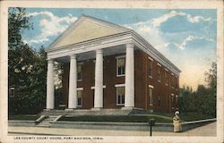 Lee County Court House Fort Madison, IA Postcard Postcard Postcard