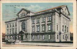 La Porte County Court House Postcard