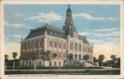 Hall County Court House Grand Island, NE Postcard Postcard Postcard