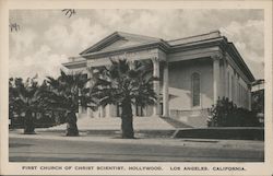 First Church of Christ Scientist, Hollywood Postcard