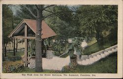 The Walk From the Street Entrance, The Raymond Postcard