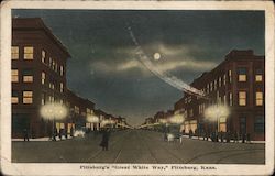 Pittsburg's "Great White Way" Postcard
