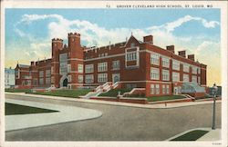 Grover Cleveland High School Postcard