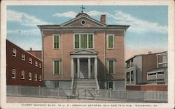 Oldest Masonic Building in U.S. Postcard