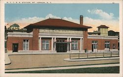 New York Central Railroad Station Mount Vernon, NY Postcard Postcard Postcard