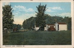 Tourists' Camp Cameron, MO Postcard Postcard Postcard