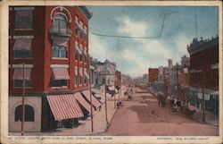 Looking South Down El Paso Street Texas Postcard Postcard Postcard