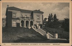 President's Residence University of California Postcard