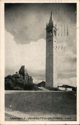Campanile, University of California Postcard