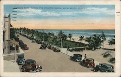 Lummus Park, Facing the Atlantic Ocean Miami Beach, FL Postcard Postcard Postcard