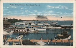Harbor Scene, Biscayne Bay Postcard