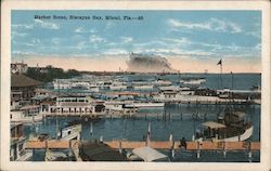 Harbor Scene, Biscayne Bay Miami, FL Postcard Postcard Postcard