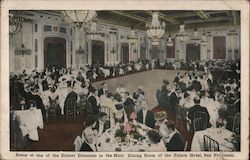 Dinner Dansant, Main Dining Room - Palace Hotel Postcard