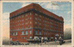 Hotel Seward Third Ave Between James Street and Yesler Way Postcard