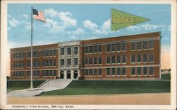 Roosevelt High School Postcard