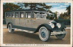 Gray Line Motor tours Coach De Luxe Washington, DC Washington DC Postcard Postcard Postcard
