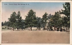 Tourist Camp Hot Springs, SD Postcard Postcard Postcard