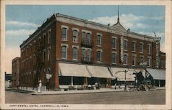 Continental Hotel Centerville, IA Postcard Postcard Postcard