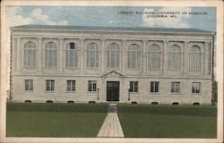 Library Building at the University of Missouri Postcard