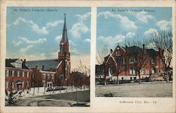 St. Peter's Catholic Church and School Postcard