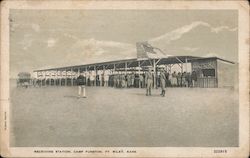 Receiving Station - Camp Funston Postcard