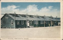 Y.M.C.A. Building, Camp Funston Postcard