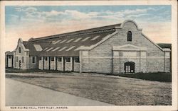 New Riding Hall Fort Riley, KS Postcard Postcard Postcard