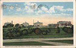 Kansas State Home for Feeble Minded Postcard