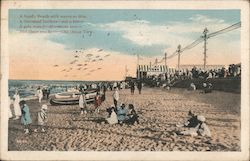 Sandy Beach Scene Postcard