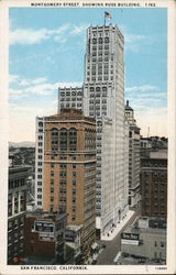 Montgomery Street, Showing Russ Building Postcard