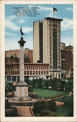 Chancellor Hotel, Powell Street at Post, Union Square San Francisco, CA Postcard Postcard Postcard