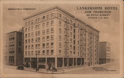 Lankershim Hotel San Francisco, CA Postcard Postcard Postcard