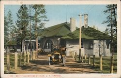 West Yellowstone Union Pacific Terminal Postcard