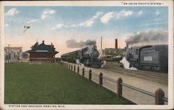 Union Pacific Station and Grounds Postcard