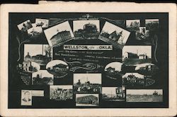 Views of Wellston Oklahoma Postcard Postcard Postcard